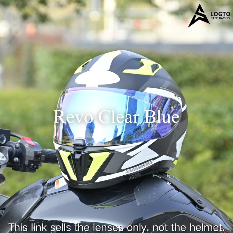 Logto Replacement Motorcycle Helmet Shield for I10 I70 HJ-31 Helmet Visor Shield Anti-Scratch Wearproof Windproof Universal Helmet Accessories (Rainbow) - Image 3